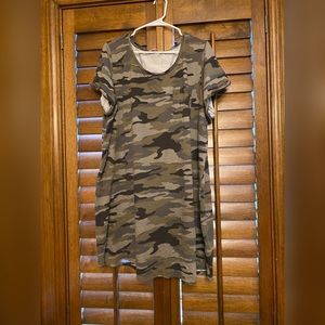 Camouflage Plus Size Dress 👗